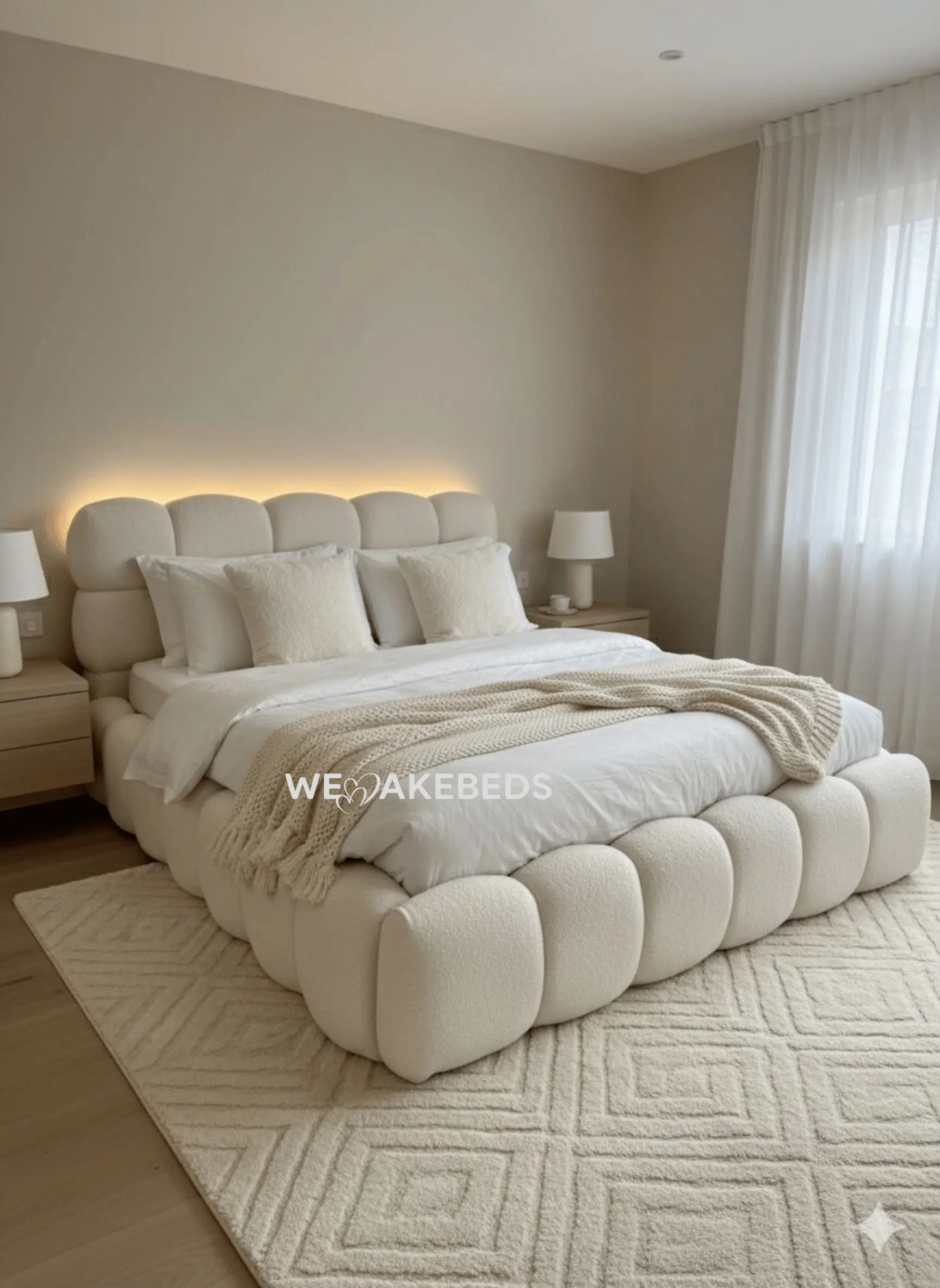 Cloud Plush Bouclé Bed – The Ultimate Teddy Bed Cloud Plush Bouclé Bed – The Ultimate Teddy Bed - Image 1